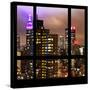 View from the Window - Manhattan Skyline by Night-Philippe Hugonnard-Stretched Canvas