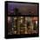 View from the Window - Manhattan Skyline by Night-Philippe Hugonnard-Stretched Canvas