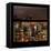 View from the Window - Manhattan Skyline by Night-Philippe Hugonnard-Framed Stretched Canvas