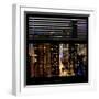 View from the Window - Manhattan Skyline by Night-Philippe Hugonnard-Framed Photographic Print