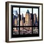 View from the Window - Manhattan Skyscrapers-Philippe Hugonnard-Framed Photographic Print