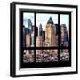 View from the Window - Manhattan Skyscrapers-Philippe Hugonnard-Framed Photographic Print