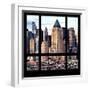 View from the Window - Manhattan Skyscrapers-Philippe Hugonnard-Framed Photographic Print