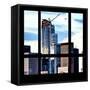 View from the Window - Manhattan Skyscrapers-Philippe Hugonnard-Framed Stretched Canvas
