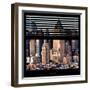 View from the Window - Manhattan Skyscrapers-Philippe Hugonnard-Framed Photographic Print