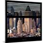 View from the Window - Manhattan Skyscrapers-Philippe Hugonnard-Mounted Photographic Print