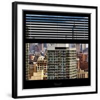 View from the Window - Manhattan Skyscrapers-Philippe Hugonnard-Framed Photographic Print