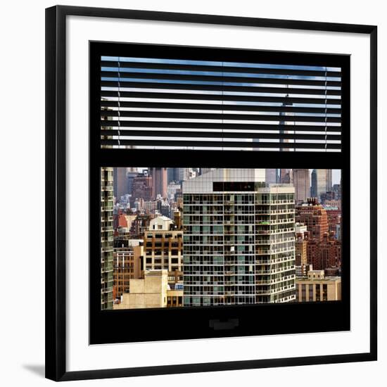 View from the Window - Manhattan Skyscrapers-Philippe Hugonnard-Framed Photographic Print