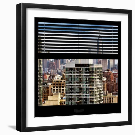 View from the Window - Manhattan Skyscrapers-Philippe Hugonnard-Framed Photographic Print