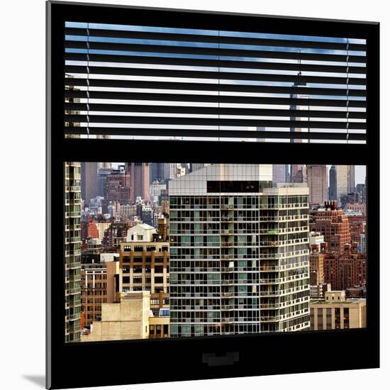 View from the Window - Manhattan Skyscrapers-Philippe Hugonnard-Mounted Photographic Print