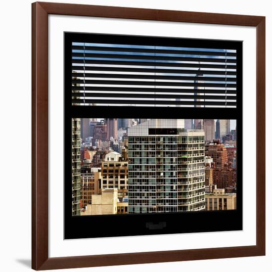 View from the Window - Manhattan Skyscrapers-Philippe Hugonnard-Framed Photographic Print