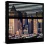 View from the Window - Manhattan Skyscrapers-Philippe Hugonnard-Stretched Canvas