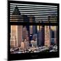 View from the Window - Manhattan Skyscrapers-Philippe Hugonnard-Mounted Photographic Print