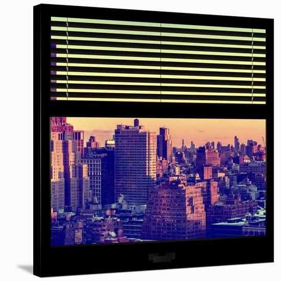 View from the Window - Manhattan Sunset-Philippe Hugonnard-Stretched Canvas