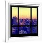 View from the Window - Manhattan Sunset-Philippe Hugonnard-Framed Photographic Print