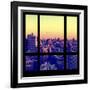 View from the Window - Manhattan Sunset-Philippe Hugonnard-Framed Photographic Print