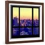 View from the Window - Manhattan Sunset-Philippe Hugonnard-Framed Photographic Print