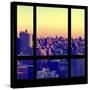 View from the Window - Manhattan Sunset-Philippe Hugonnard-Stretched Canvas