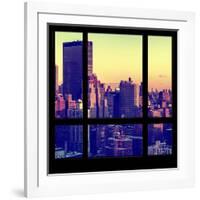 View from the Window - Manhattan Sunset-Philippe Hugonnard-Framed Photographic Print