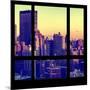 View from the Window - Manhattan Sunset-Philippe Hugonnard-Mounted Photographic Print