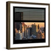 View from the Window - Manhattan Sunset-Philippe Hugonnard-Framed Photographic Print