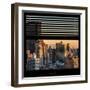 View from the Window - Manhattan Sunset-Philippe Hugonnard-Framed Photographic Print