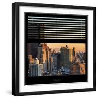 View from the Window - Manhattan Sunset-Philippe Hugonnard-Framed Photographic Print