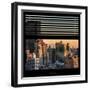 View from the Window - Manhattan Sunset-Philippe Hugonnard-Framed Photographic Print