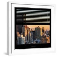 View from the Window - Manhattan Sunset-Philippe Hugonnard-Framed Photographic Print