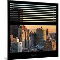 View from the Window - Manhattan Sunset-Philippe Hugonnard-Mounted Photographic Print