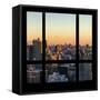 View from the Window - Manhattan Sunset-Philippe Hugonnard-Framed Stretched Canvas