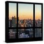 View from the Window - Manhattan Sunset-Philippe Hugonnard-Stretched Canvas