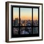 View from the Window - Manhattan Sunset-Philippe Hugonnard-Framed Photographic Print