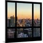 View from the Window - Manhattan Sunset-Philippe Hugonnard-Mounted Photographic Print