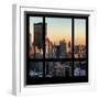 View from the Window - Manhattan Sunset-Philippe Hugonnard-Framed Photographic Print