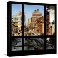 View from the Window - Manhattan Winter-Philippe Hugonnard-Stretched Canvas