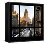 View from the Window - Manhattan Winter-Philippe Hugonnard-Framed Stretched Canvas