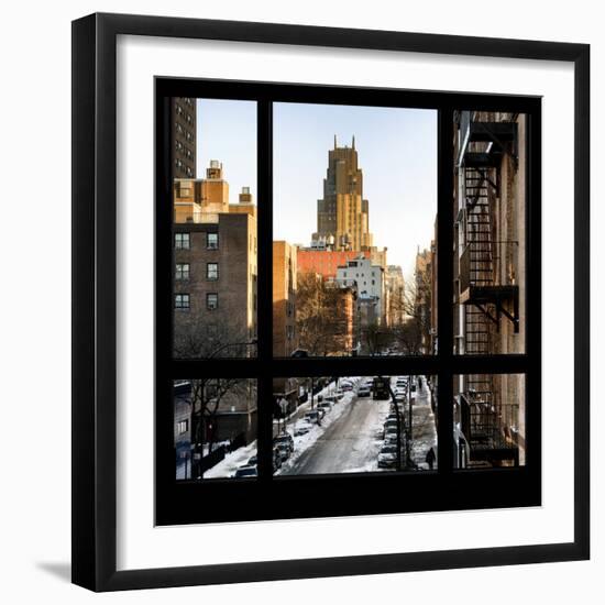 View from the Window - Manhattan Winter-Philippe Hugonnard-Framed Photographic Print