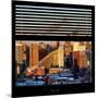 View from the Window - Midtown Manhattan at Sunset-Philippe Hugonnard-Mounted Photographic Print