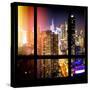 View from the Window - Midtown Manhattan Night-Philippe Hugonnard-Stretched Canvas