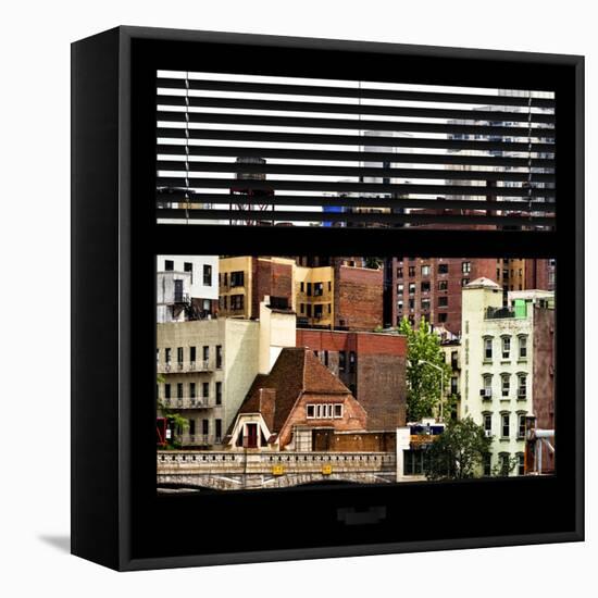 View from the Window - New York Architecture-Philippe Hugonnard-Framed Stretched Canvas