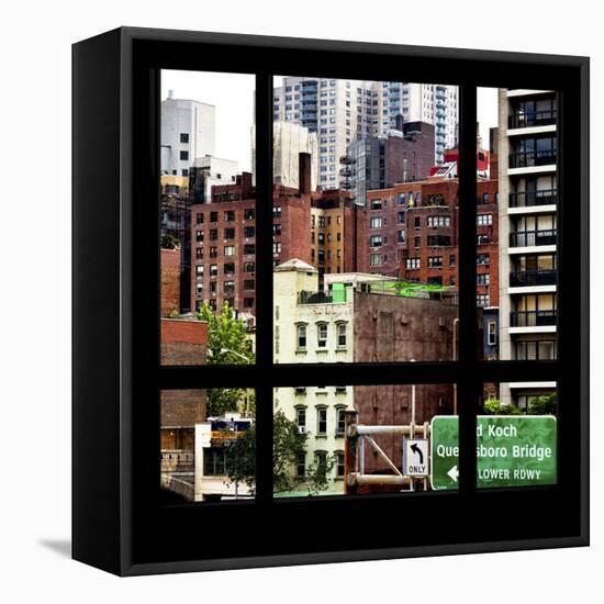 View from the Window - New York Architecture-Philippe Hugonnard-Framed Stretched Canvas