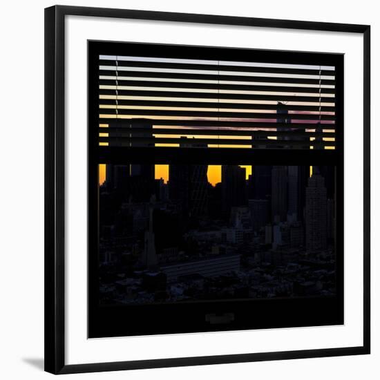 View from the Window - New York at Sunrise-Philippe Hugonnard-Framed Photographic Print