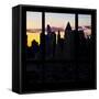 View from the Window - New York at Sunrise-Philippe Hugonnard-Framed Stretched Canvas