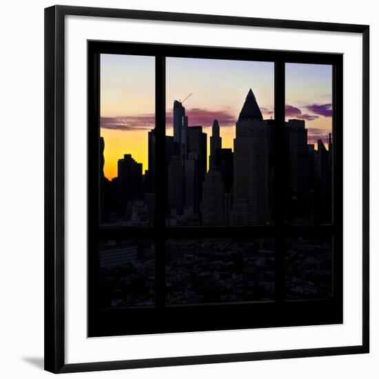 View from the Window - New York at Sunrise-Philippe Hugonnard-Framed Photographic Print