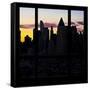 View from the Window - New York at Sunrise-Philippe Hugonnard-Framed Stretched Canvas