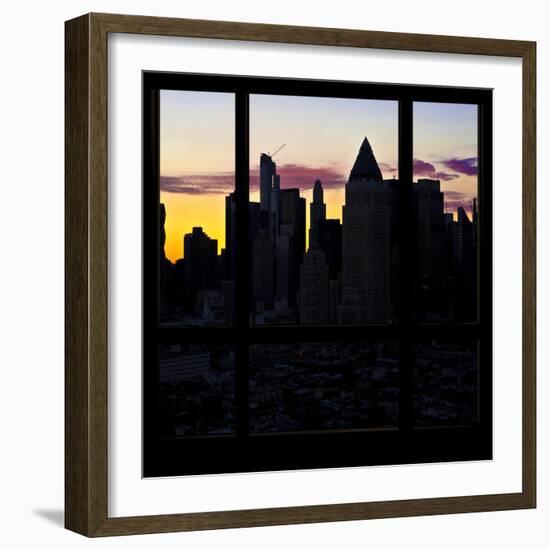 View from the Window - New York at Sunrise-Philippe Hugonnard-Framed Photographic Print