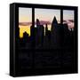 View from the Window - New York at Sunrise-Philippe Hugonnard-Framed Stretched Canvas