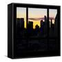 View from the Window - New York at Sunrise-Philippe Hugonnard-Framed Stretched Canvas