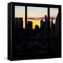 View from the Window - New York at Sunrise-Philippe Hugonnard-Framed Stretched Canvas